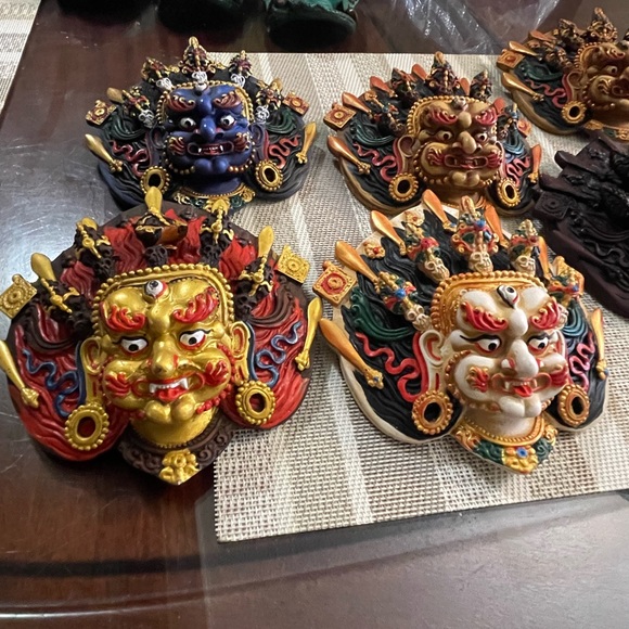 Beautiful wall hanging clay bhairab mask - Picture 6 of 16